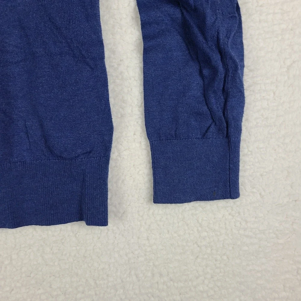 Banana Republic Luxe Sweater Collection Mens Medium Dark Blue V Neck Sweatshirt‎